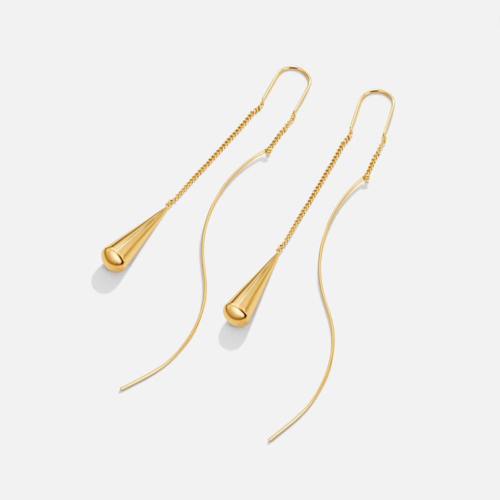 Fringe øreringer i timeglass | 18k gull