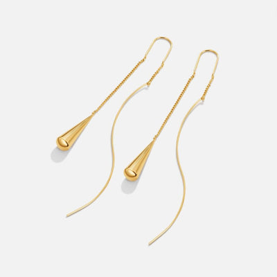 Fringe øreringer i timeglass | 18k gull