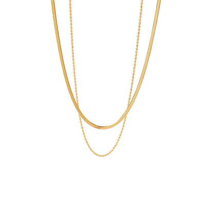 Hailey Flerlags Halskjede | 18k Gull