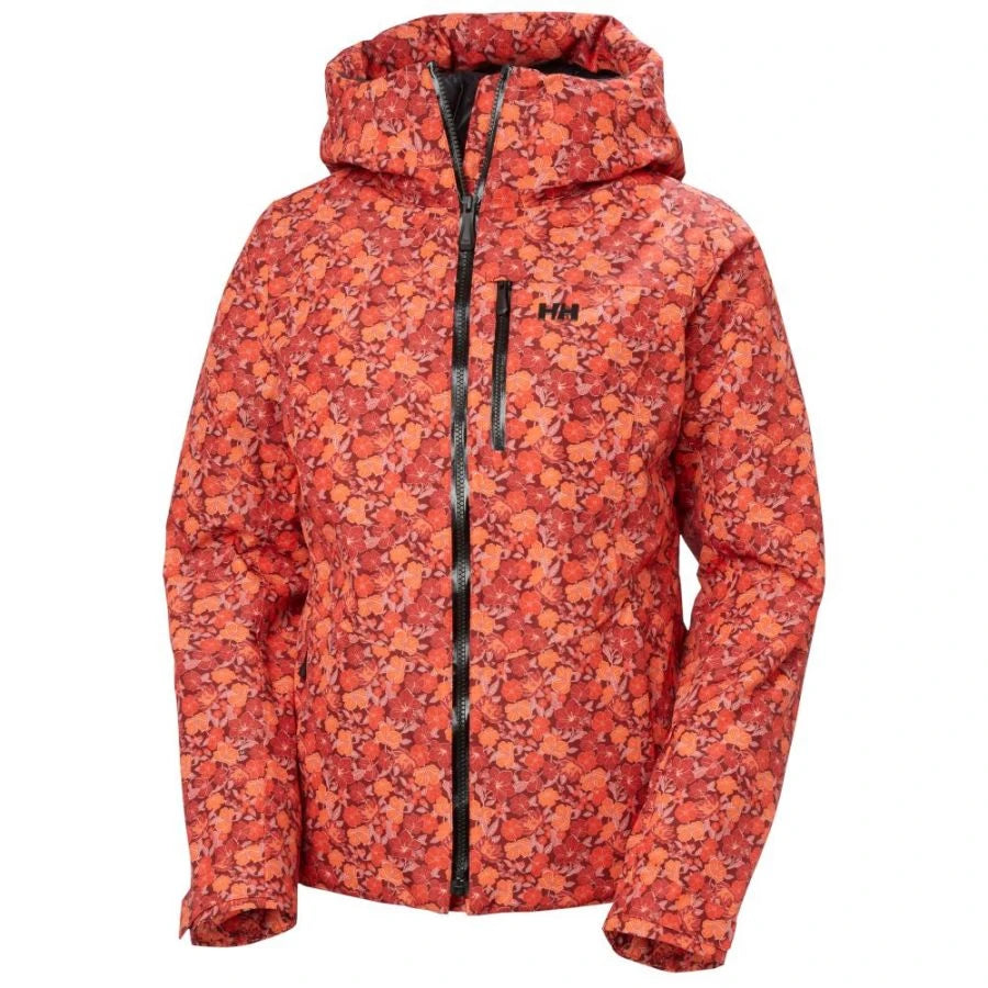 Valdisere 3.0, ski jacket, women, red floral aop