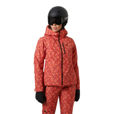 Valdisere 3.0, ski jacket, women, red floral aop