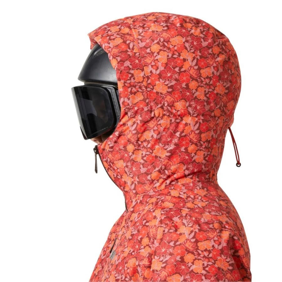 Valdisere 3.0, ski jacket, women, red floral aop