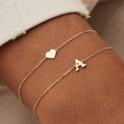 Vita Signa Initial-Armbånd | Gull 14k