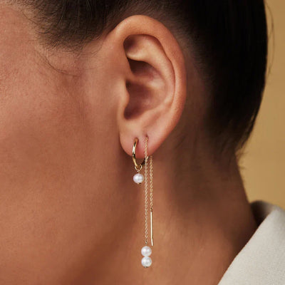 Delia Crest Øreringer | Gull 14k