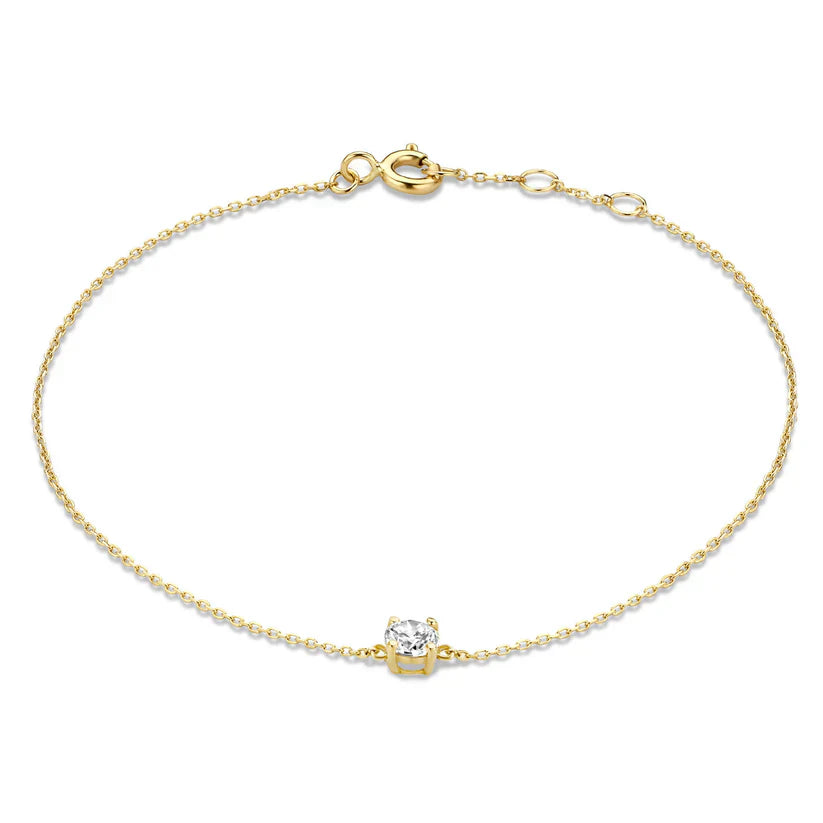 Cléa Moissanitt Stein Armbånd | Gull 14k