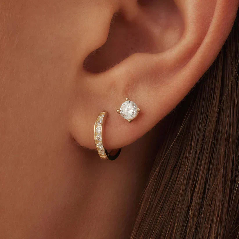 Dara Brillane Øredobber Sett | Gull 14k