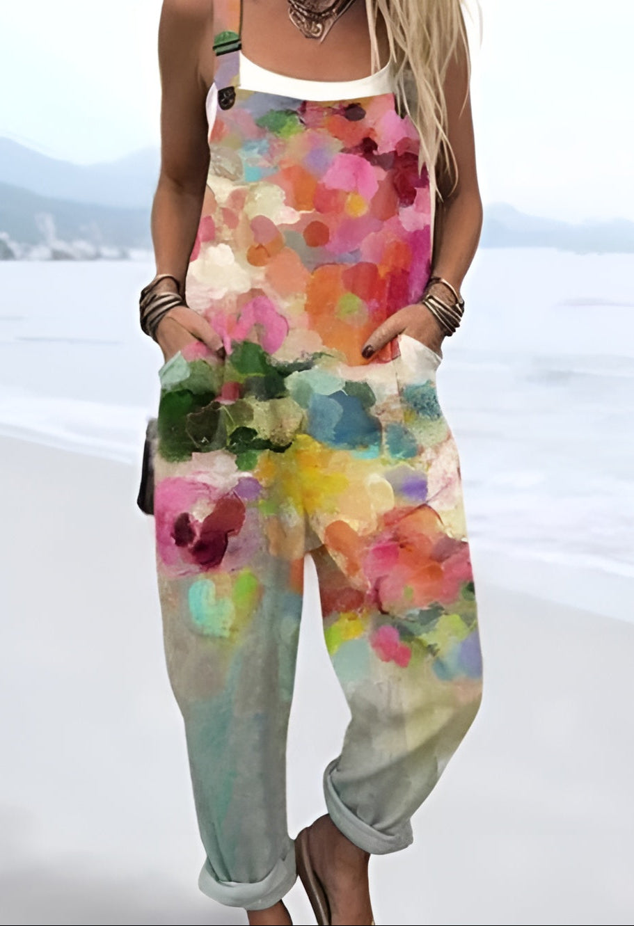 Ingeborg™ | Aquarellblomst-Overall