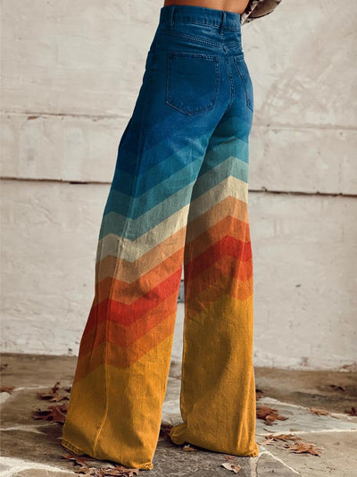 Léa - Retro Zigzag Bukser
