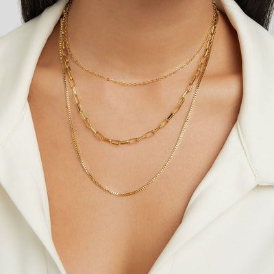 Myla Flerlags Halskjede | 18k Gull
