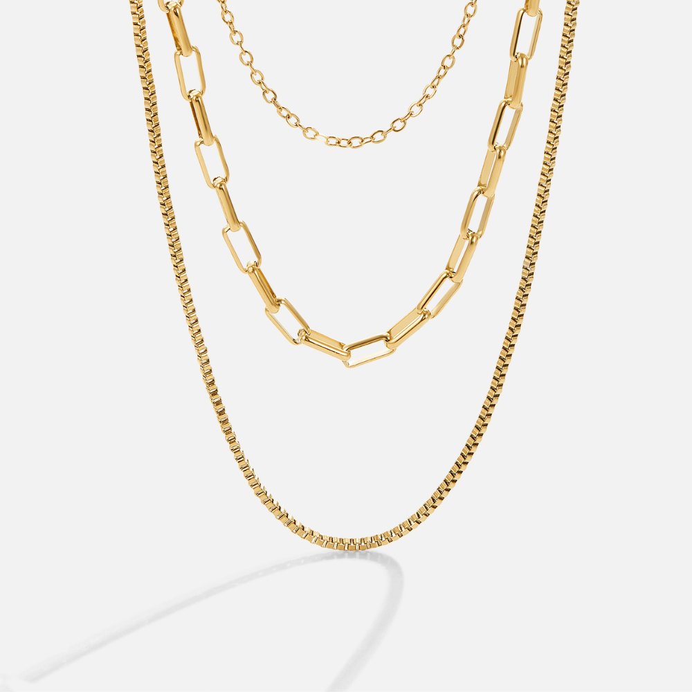 Myla Flerlags Halskjede | 18k Gull