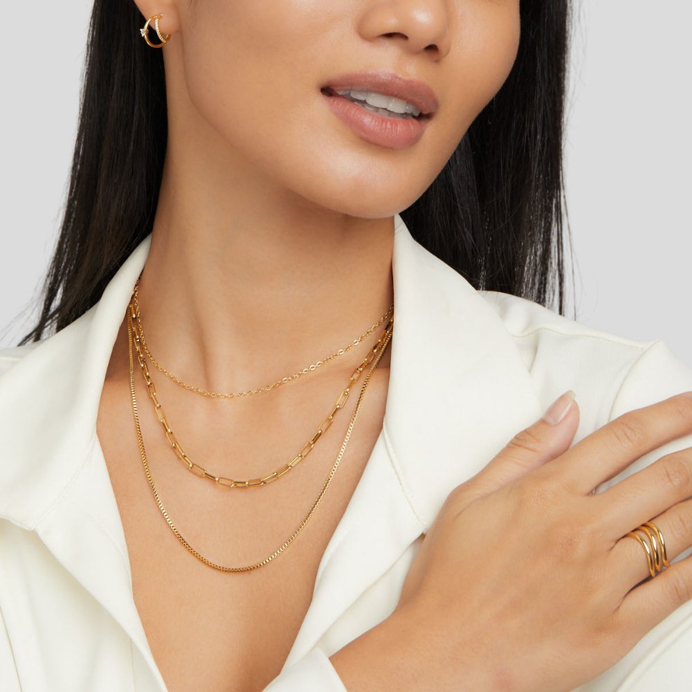 Myla Flerlags Halskjede | 18k Gull