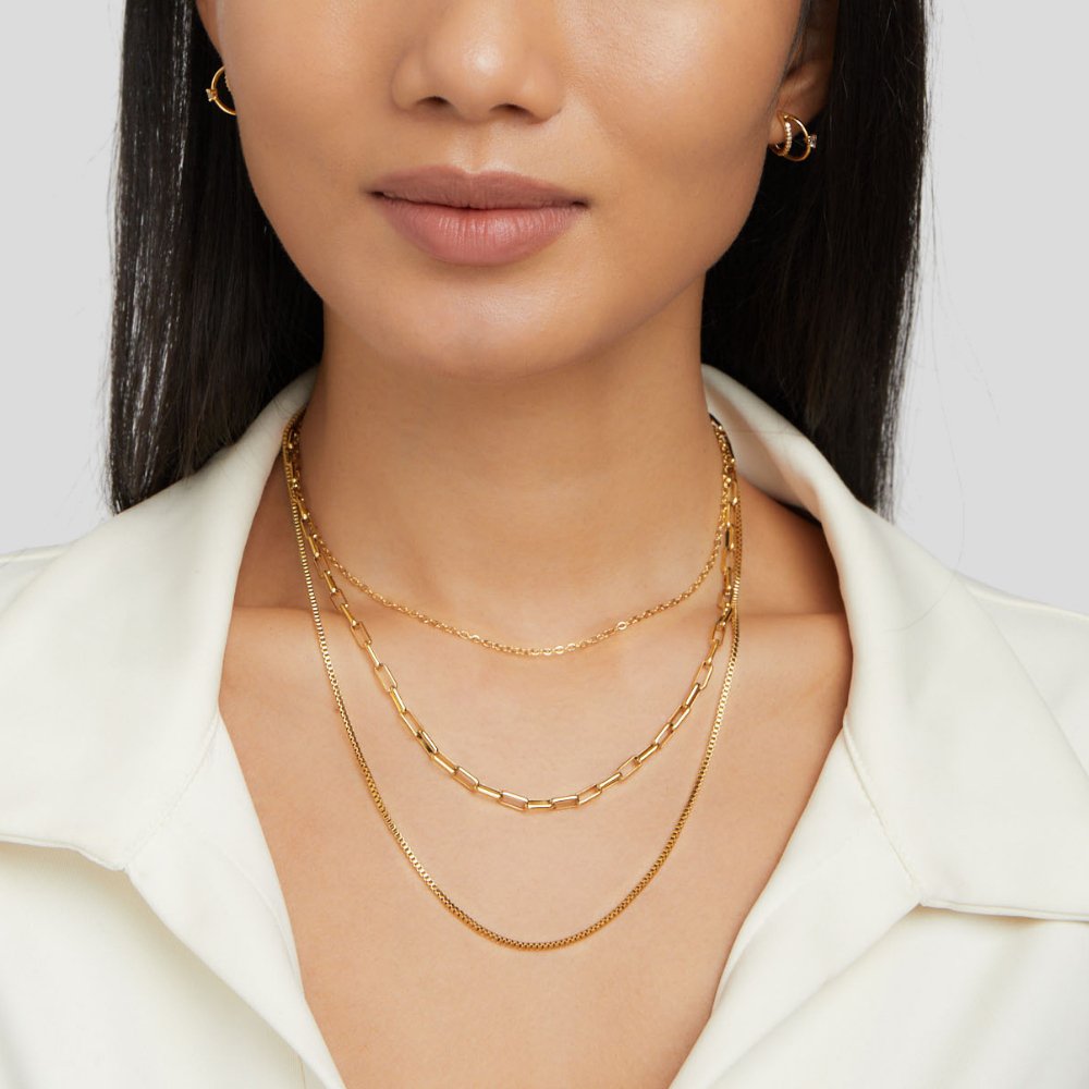 Myla Flerlags Halskjede | 18k Gull