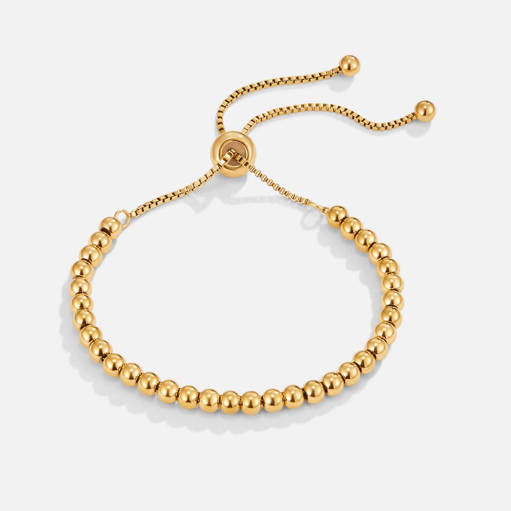 Nila Elegant gullarmbånd med perler | 18k Gull