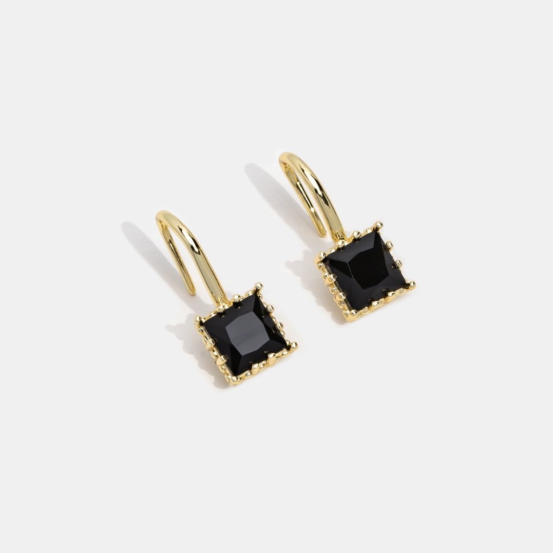 Krystall Hengeøredobber Cud | 14k Gull