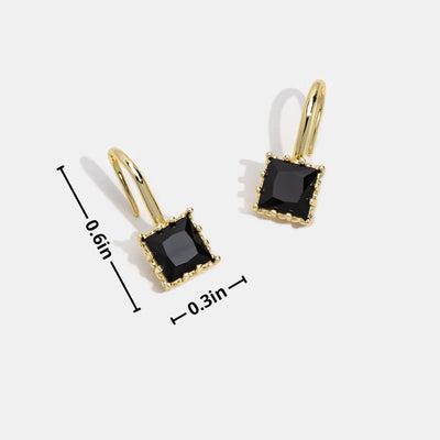 Krystall Hengeøredobber Cud | 14k Gull