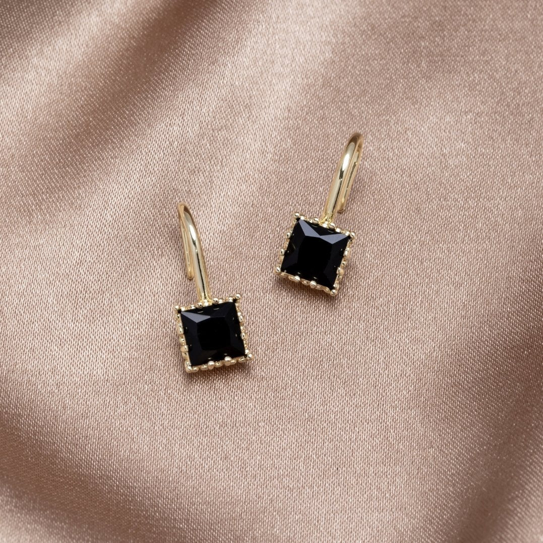 Krystall Hengeøredobber Cud | 14k Gull