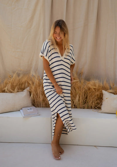 Sophia™ | Stripete strikket sommerkjole