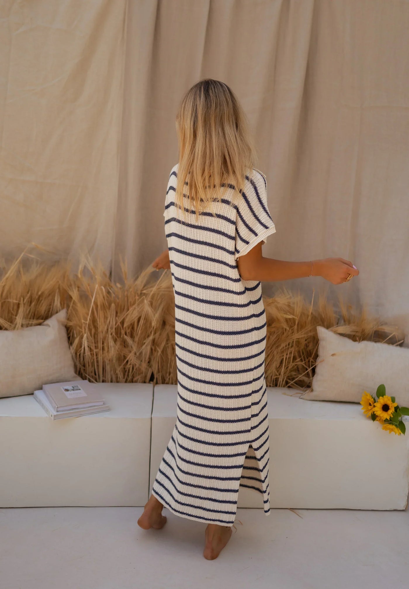 Sophia™ | Stripete strikket sommerkjole