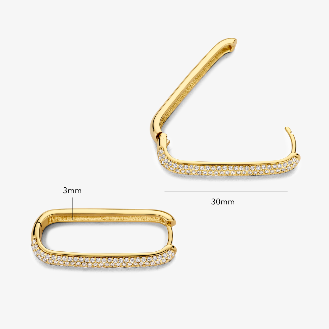 Butikk Ikon Pavé Ringer | Gull 16k