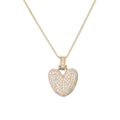 Pave Bubble Halskjede med Initial | 18k Gull